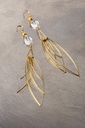DROP - BOUCLES D'OREILLES | Gold White