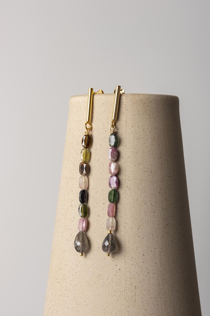 ELIT - BOUCLES D'OREILLES | Gold Pink
