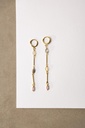 FITI - BOUCLES D'OREILLES | Gold Pink