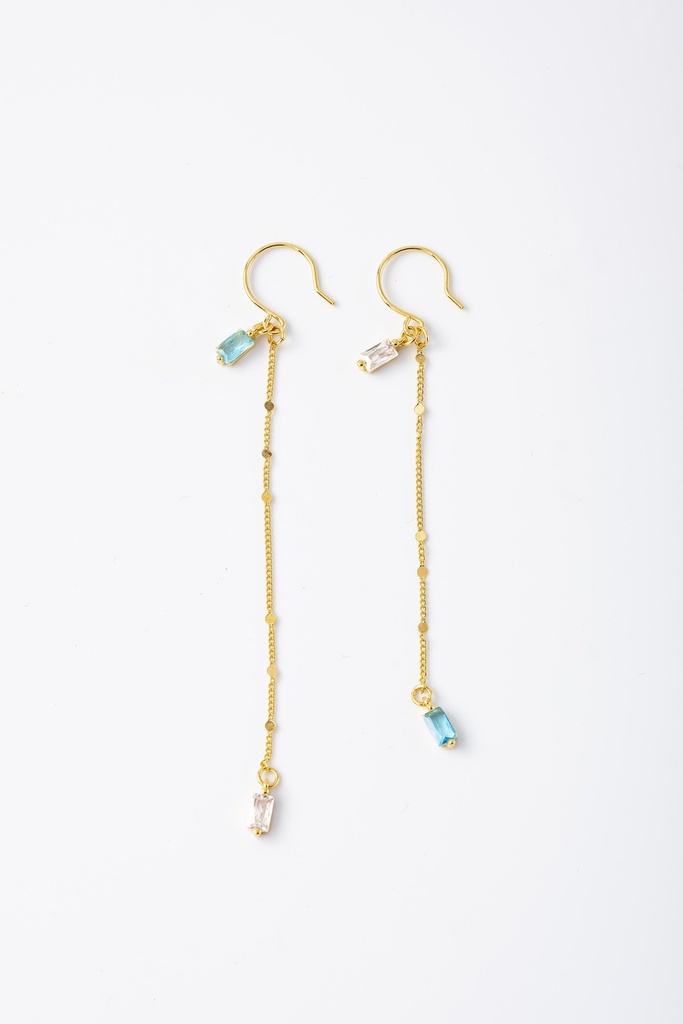 [251.NALA-E-GT] NALA - BOUCLES D'OREILLES | Gold Tuquoise
