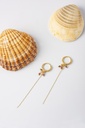 TEMPO - BOUCLES D'OREILLES | Gold Burgundy