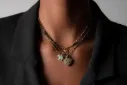 TRIBU - COLLIER | Gold Turquoise
