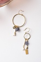 UMA - BOUCLES D'OREILLES | Gold Blue