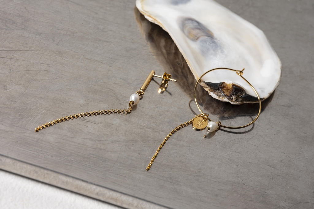 [251.VIPY-E-GPE] VIPY - EARRINGS | Gold Pearl