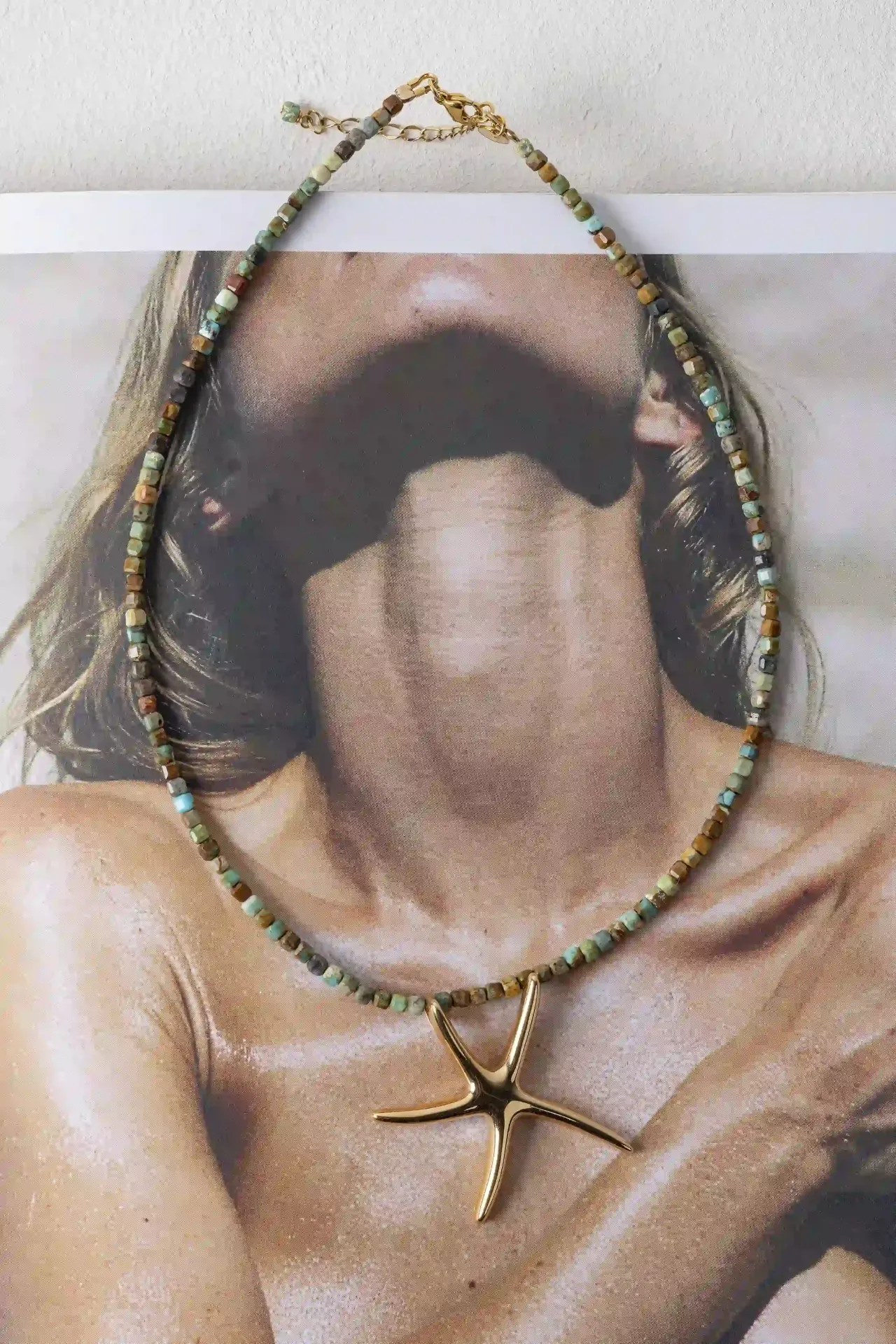 ASTER - COLLIER | Gold Turquoise