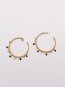 LOREN - EARRINGS | Gold Burgundy