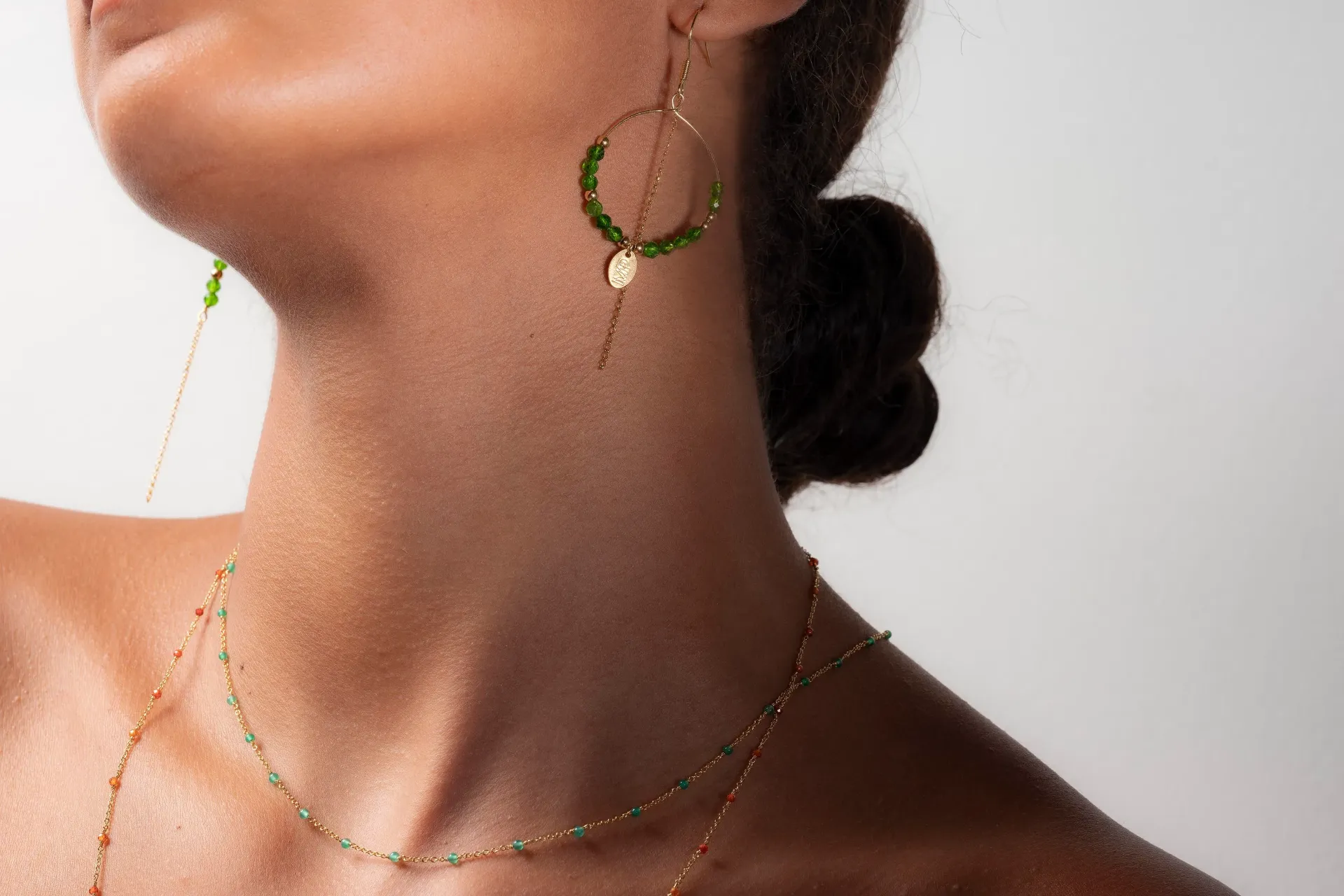MP - EARRINGS | Gold Green