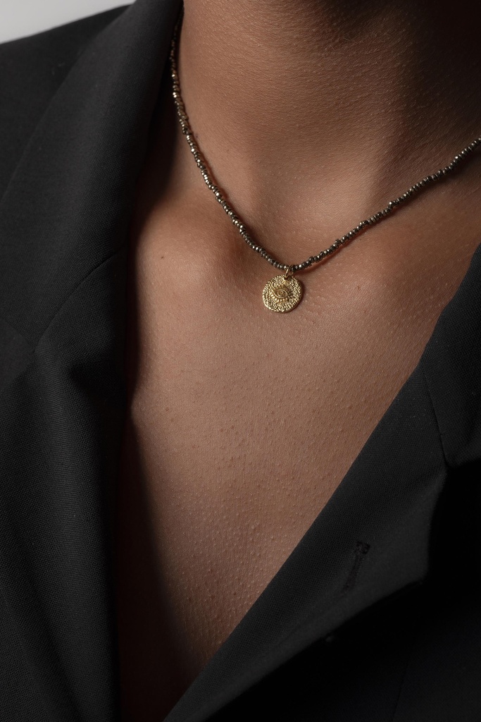 [252.NICE/O-N-CH] NICE - NECKLACE | Gold Champagne