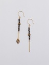 NICE - BOUCLES D'OREILLES | Gold Grey