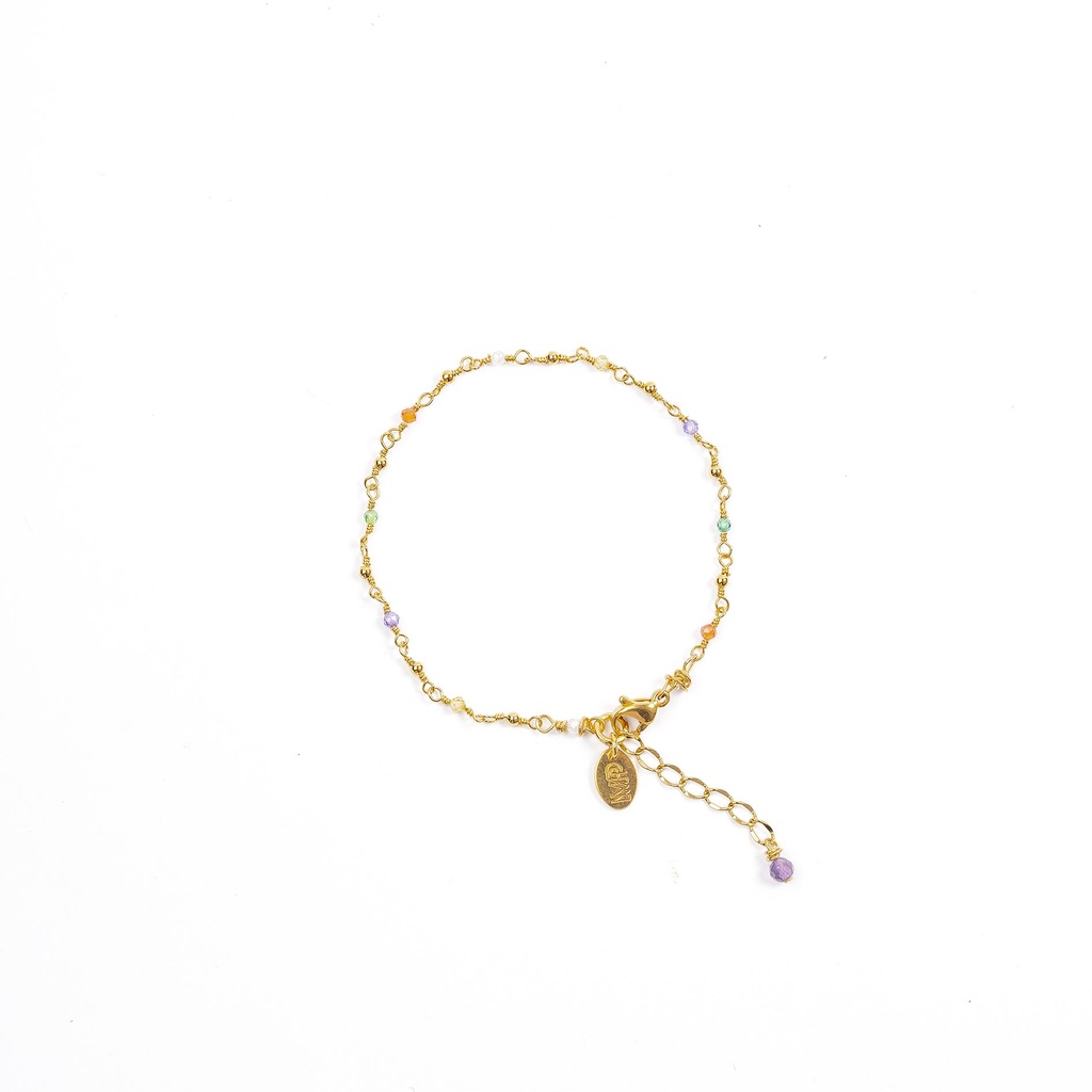 [252.RIVE-B-GMULTI] RIVE - BRACELET | Gold Multicolor