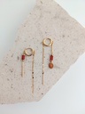 SIENA - BOUCLES D'OREILLES | Gold Orange