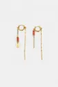 SIENA - BOUCLES D'OREILLES | Gold Orange