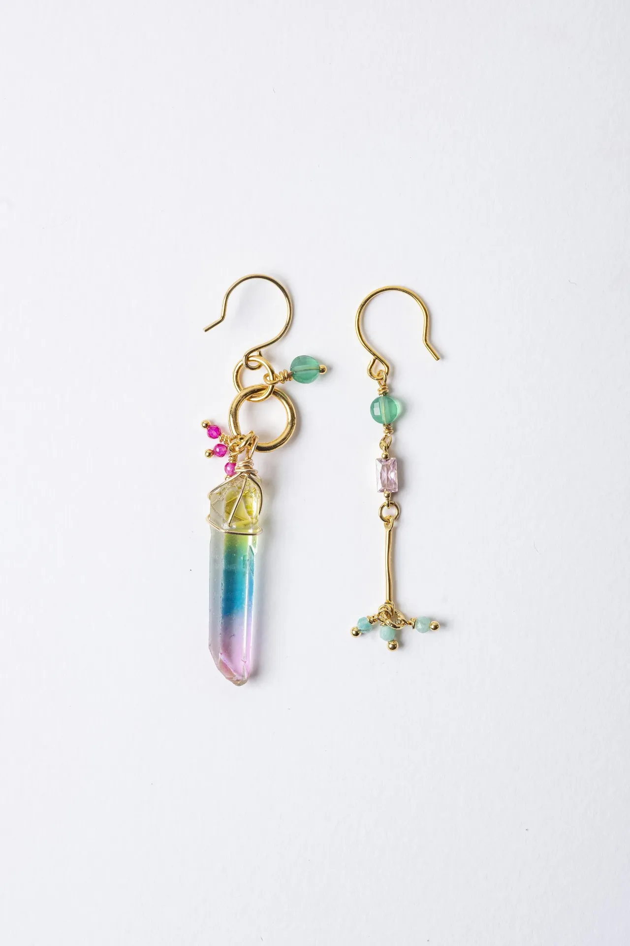 STUDIO - BOUCLES D'OREILLES | Gold Multicolor