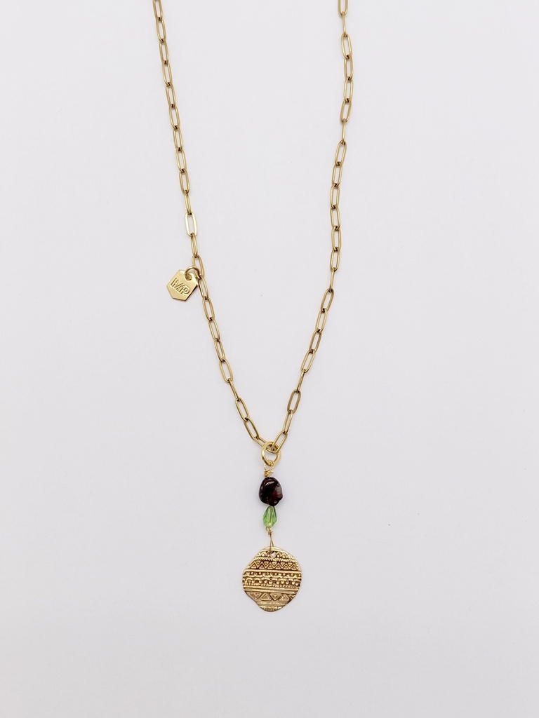 TEMPO - COLLIER | Gold Green