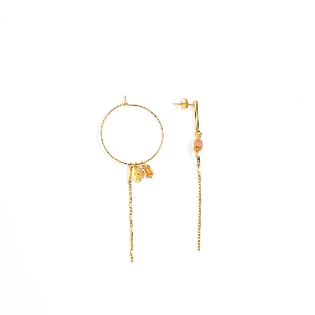 [252.VIPY-E-GC] VIPY - BOUCLES D'OREILLES | Gold Camel
