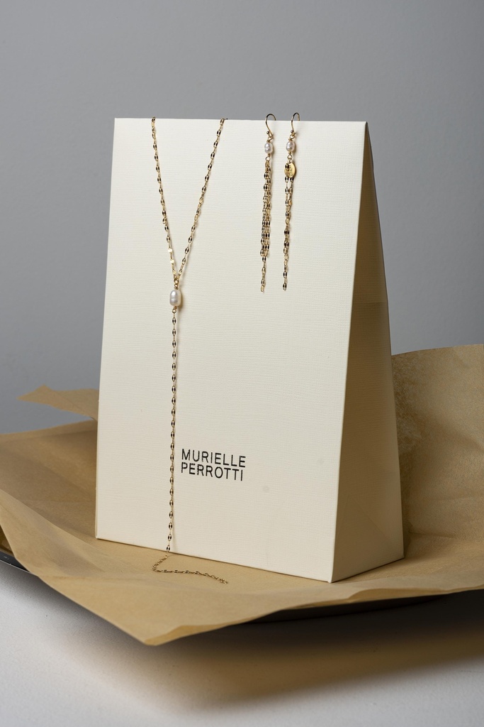 [261.CLARIS-N-GPE] CLARIS - COLLIER | Gold White