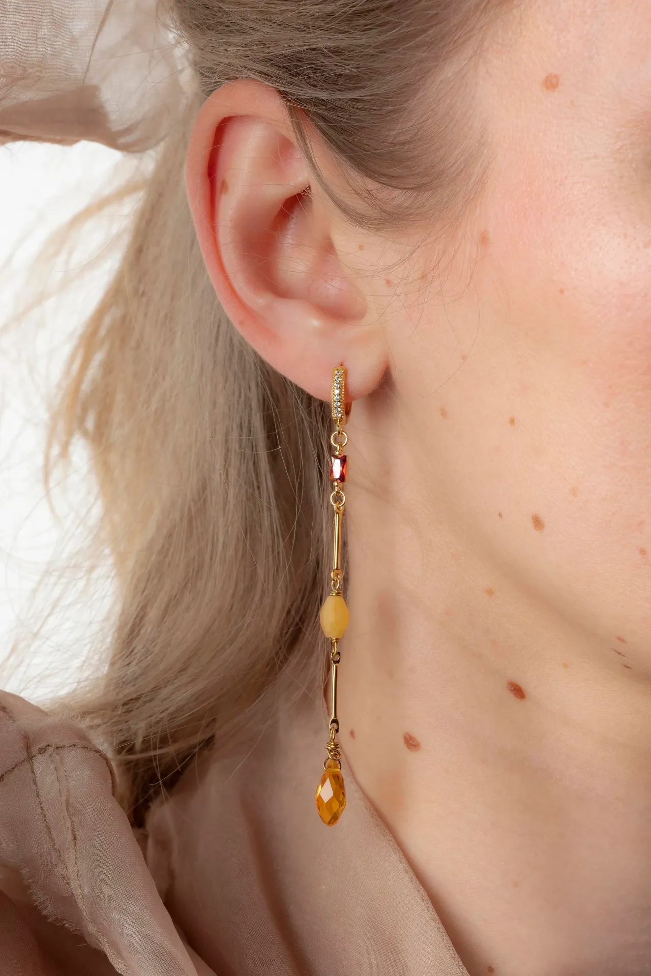 [261.HELLO26-E-G] HELLO - EARRINGS | Gold