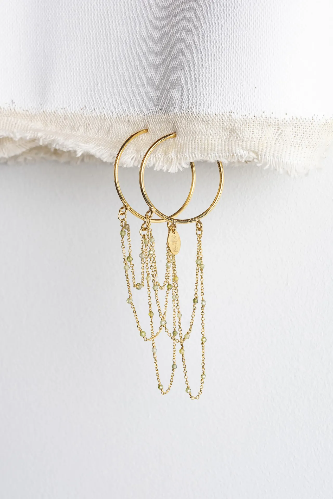 LUCY - EARRINGS | Gold Green