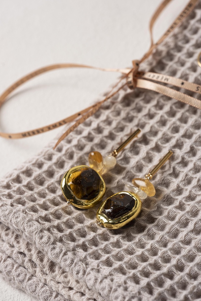 [261.MIRO-E1-GOT] MIRO - OORBELLEN | Gold Brown