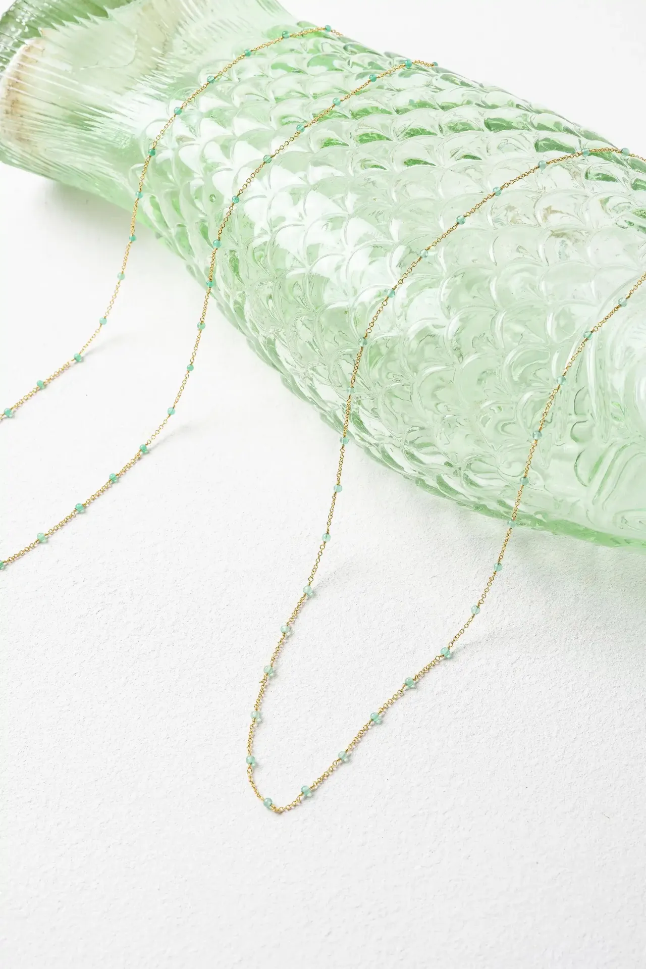 RIVE - NECKLACE | Gold Green