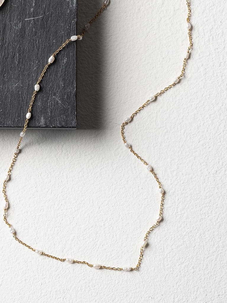 RIVE - NECKLACE | Gold White