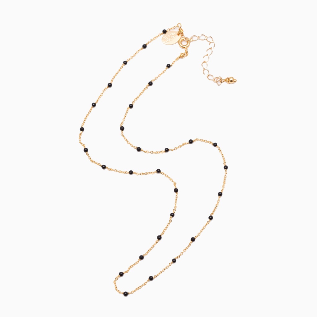 [211.RIVE-N-GB] RIVE - COLLIER | Gold Black (Court)
