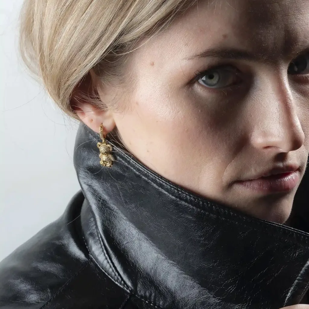 [261.TEDY/M-G] TEDY - MONO BOUCLE | Gold