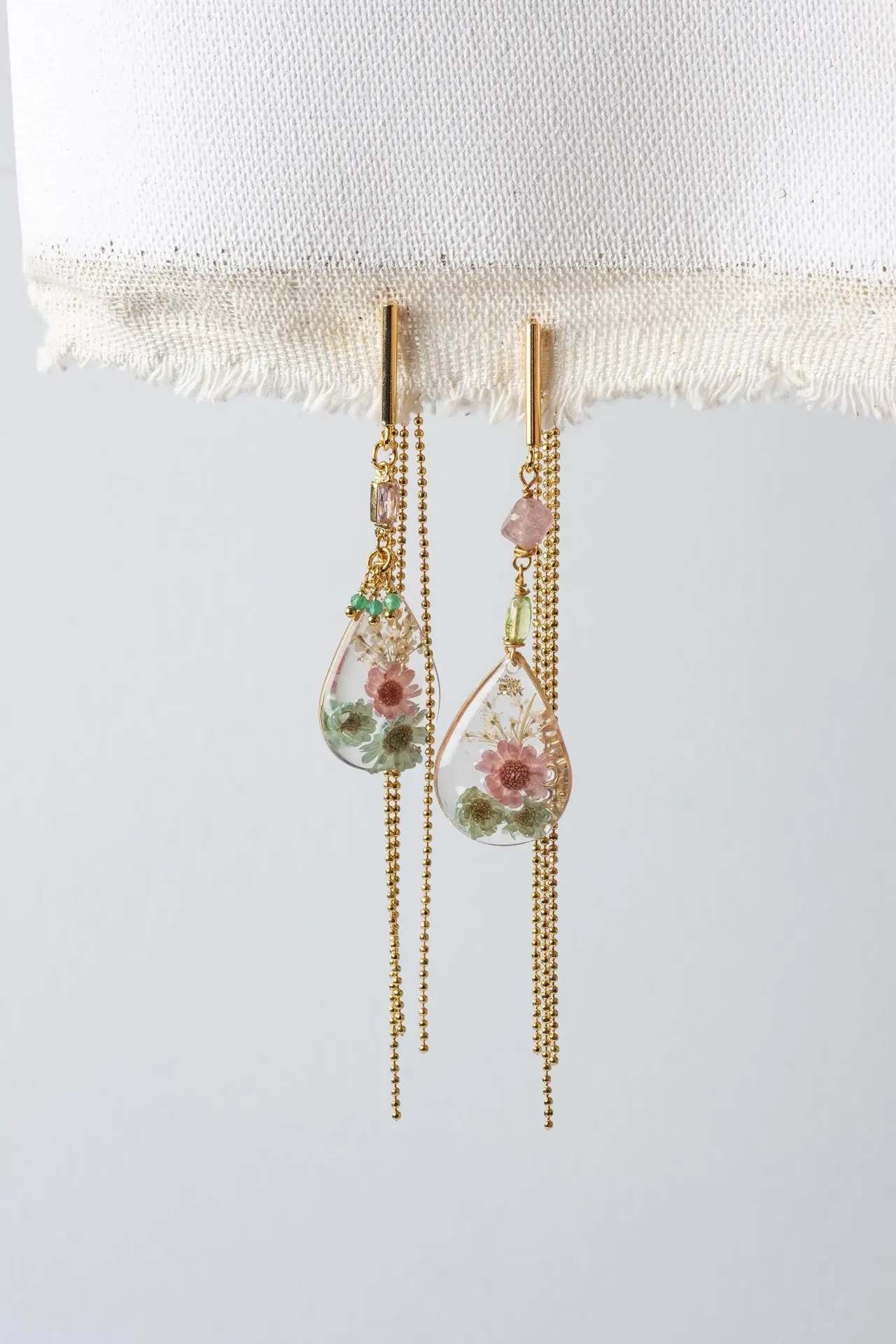 [261.LINDA/L-E-GP] LINDA - BOUCLES D'OREILLES | Gold Pink