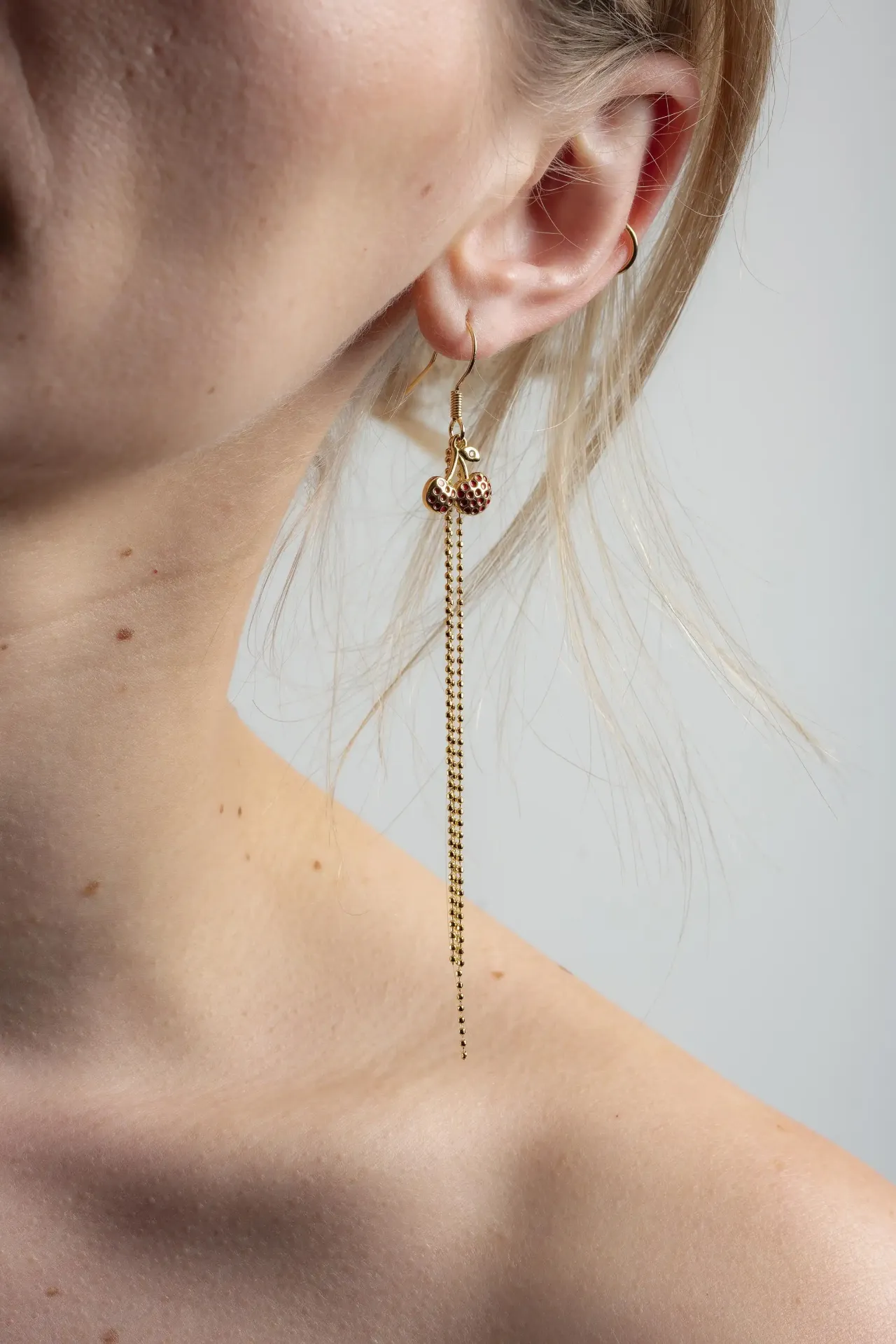 [261.SWEET/L-ES-GR] SWEET - OORBELLEN | Gold Red