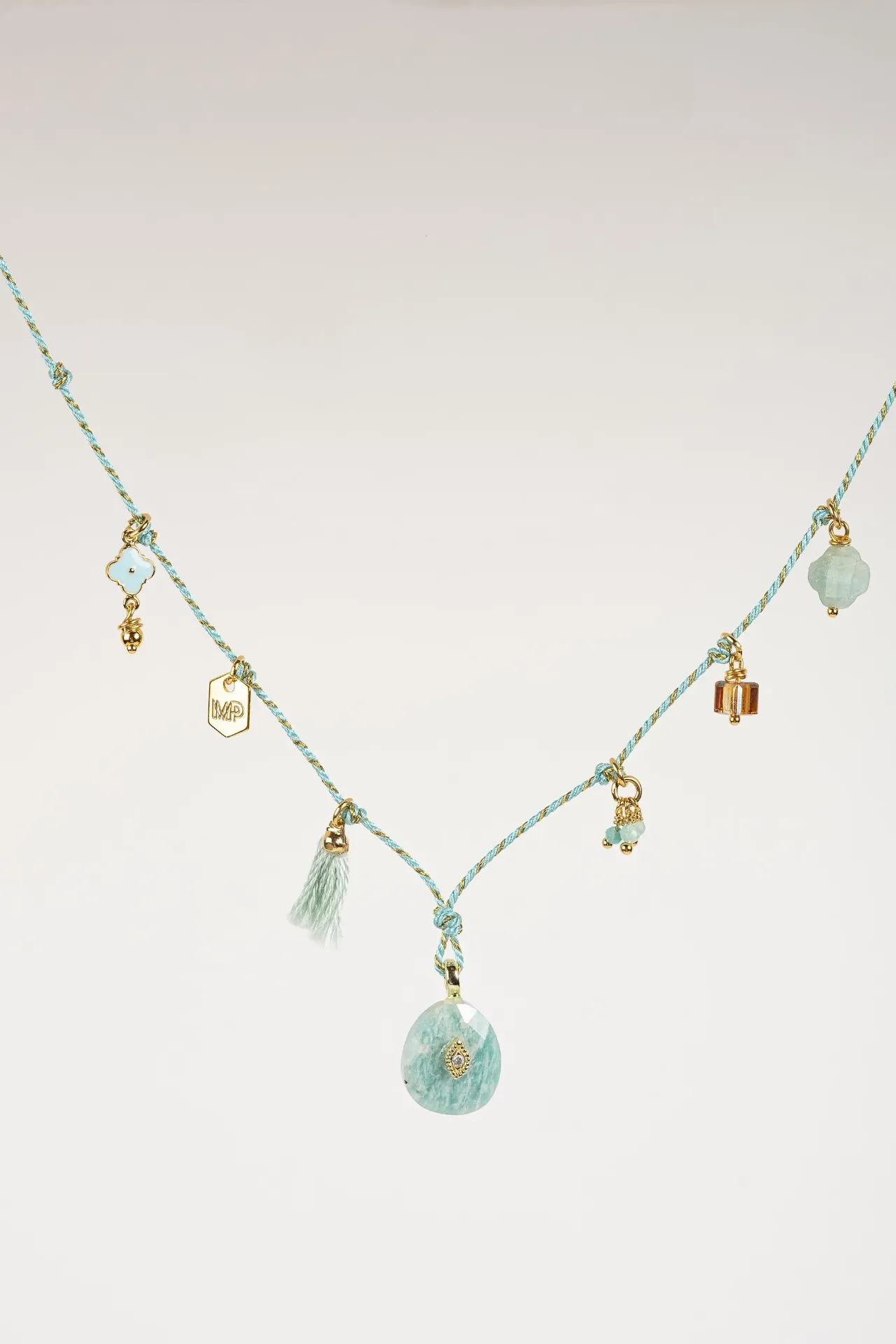 [261.DANA-N-GT] DANA - COLLIER | Gold Turquoise