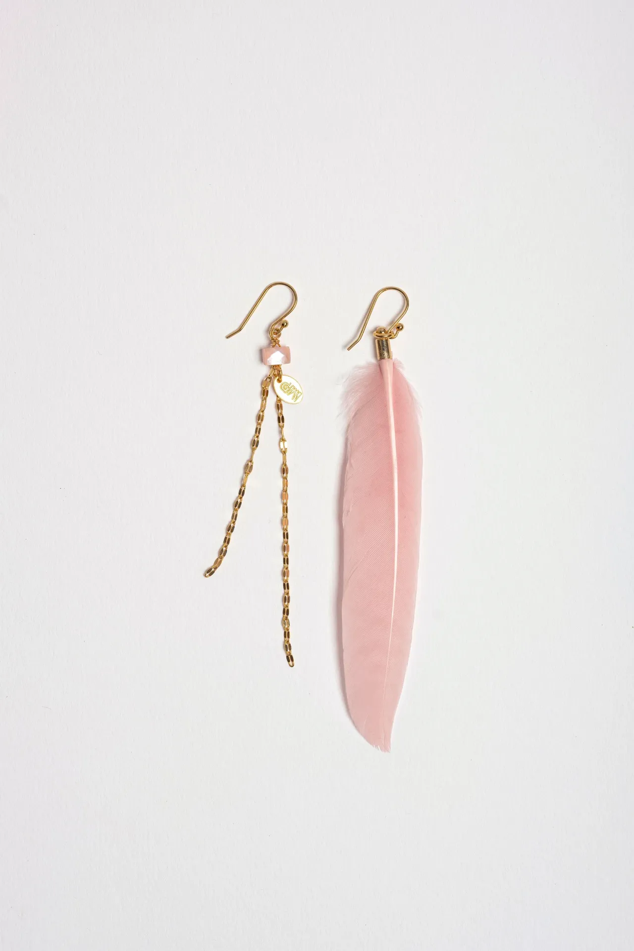 [261.PLUM-E-GP] PLUM - BOUCLES D'OREILLES | Gold Pink