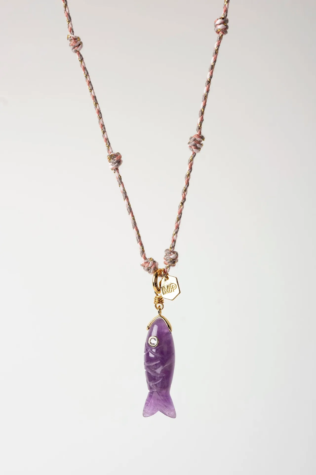 [261.HARRY-N-GPU] HARRY - NECKLACE | Gold Purple