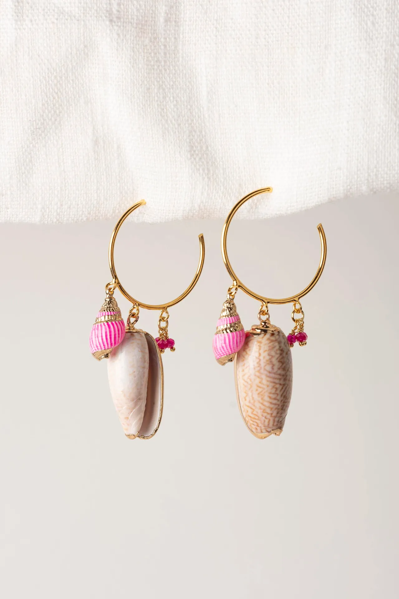 [261.IBIZA-E-GP] IBIZA - OORBELLEN | Goud Roze