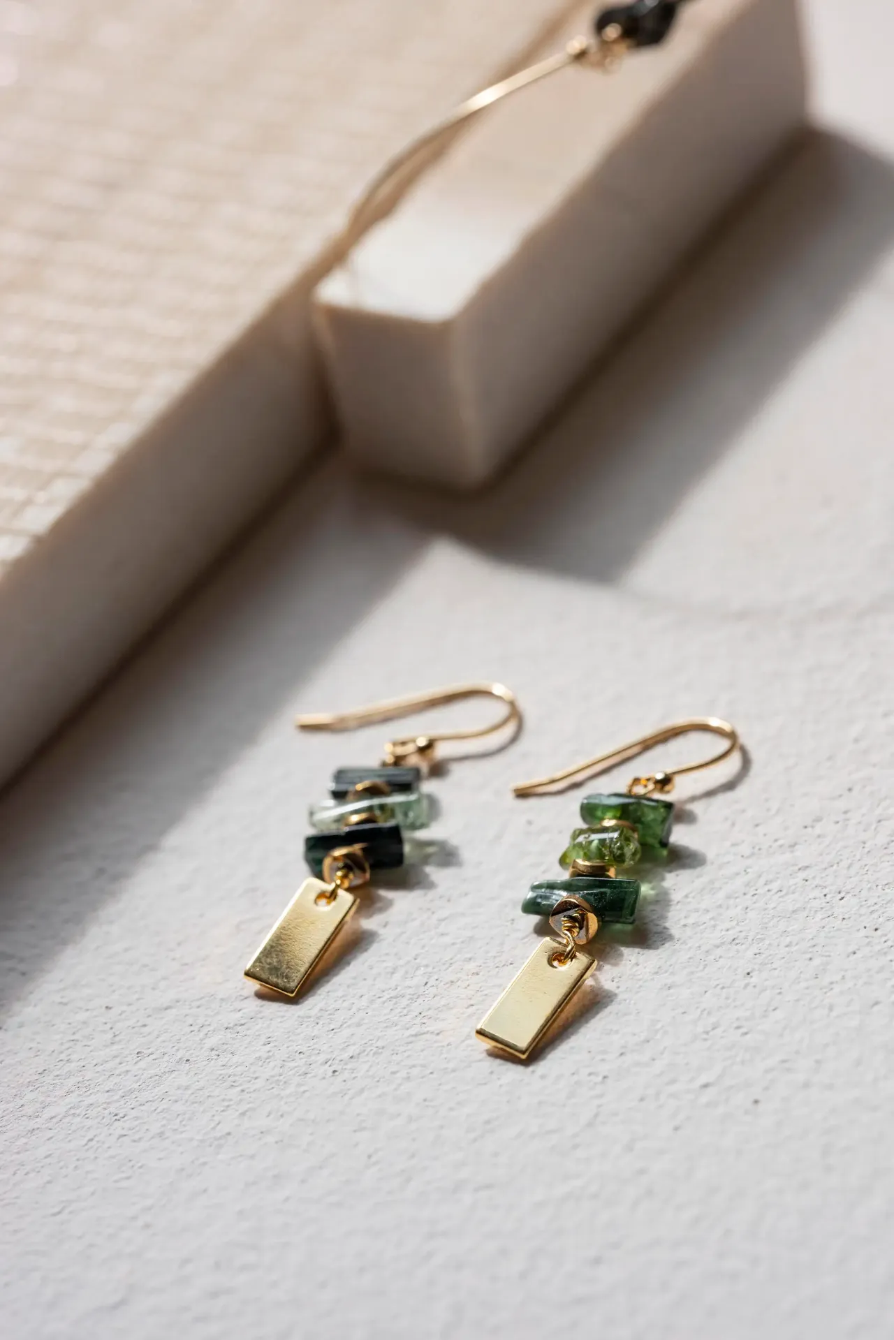 VIRGIL - OORBELLEN | Gold Green