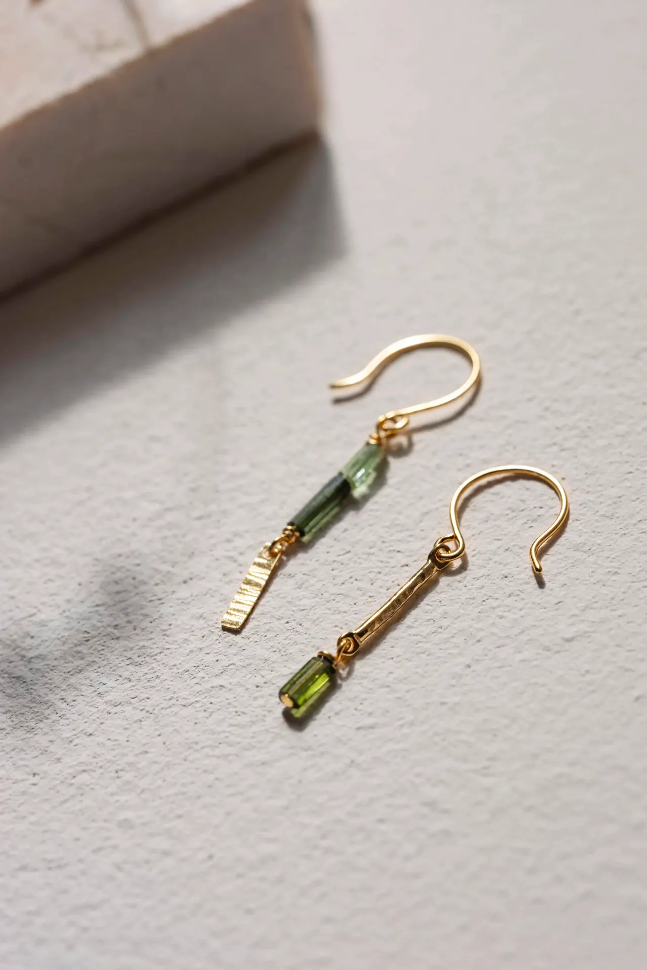 [262.VIRGIL/XS-E-GGR] VIRGIL - BOUCLES D'OREILLES | Gold Green