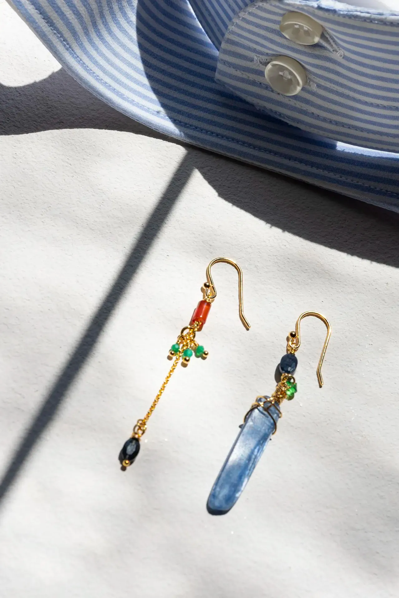 [262.STUDIO-E2-GBL] STUDIO - BOUCLES D'OREILLES | Gold Multicolor