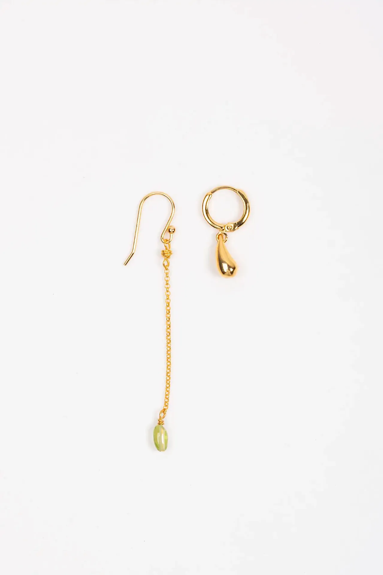 [262.DALIA-E1-GGR] DALIA - EARRINGS | Gold Green