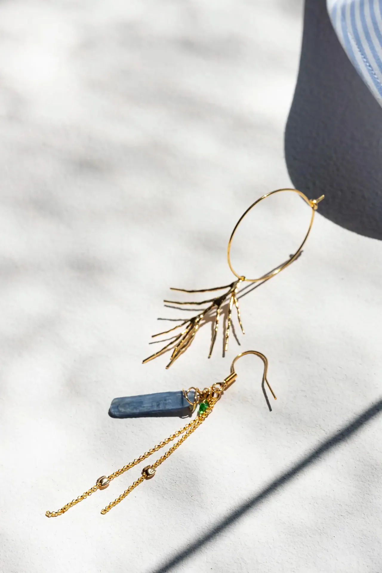 STUDIO - BOUCLES D'OREILLES | Gold Blue